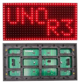 img 4 attached to 🔴 Large Size P10 Red LED Panel Display - 32cm X 16cm - 512 pcs of LED - Individually Addressable - Controlled by Uno R3 with Arduino IDE