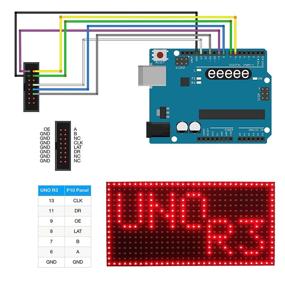 img 3 attached to 🔴 Large Size P10 Red LED Panel Display - 32cm X 16cm - 512 pcs of LED - Individually Addressable - Controlled by Uno R3 with Arduino IDE