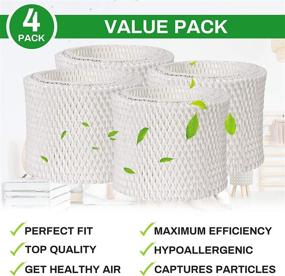 img 3 attached to 🔌 4-Pack Future Way WF2 Humidifier Filters Compatible with Vicks V3700, V3100, V3900 Humidifiers