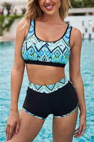 img 3 attached to Yanekop Womens Bikini Swimwear Swimsuit Women's Clothing for Swimsuits & Cover Ups