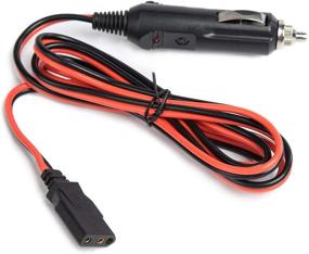 img 3 attached to High Quality 2-Pack 15A 3-Pin CB Radio Power Cord/Cables with 12V Cigarette Lighter Plug