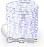 brizled 18ft 216 led rope lights: daylight white 🔆 flexible tube lights for indoor/outdoor décor - etl listed & connectable логотип