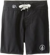 🩳 volcom little boardshort swell green: premium boys' clothing for summer shorts logo