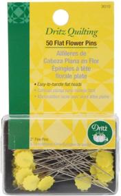 img 1 attached to 🌸 Dritz 3010 Flat Flower Pins, 2-Inch (50-Count): Secure and Stylish Floral Accents for Sewing and Crafting!