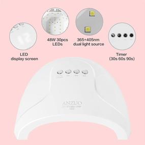 img 1 attached to 💅 Professional 48W UV Nail Lamp with Auto Sensor - Fast Nail Dryer UV LED Light for Gel Nail Polish, Salon Curing Gel Lamp for Nails