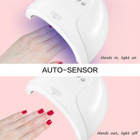 img 2 attached to 💅 Professional 48W UV Nail Lamp with Auto Sensor - Fast Nail Dryer UV LED Light for Gel Nail Polish, Salon Curing Gel Lamp for Nails