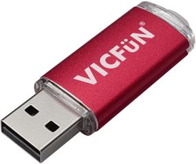 img 1 attached to 💽 10-Pack of VICFUN 4GB USB Flash Drives - USB 2.0 Thumb Drives in Red