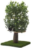 on2 pets evergreen cat tree: usa-made medium cat condo & activity tree with realistic leaves logo