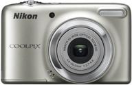 nikon coolpix l25 silver camera logo