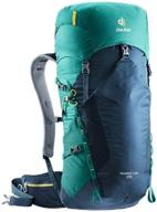 рюкзак deuter speed ​​hiking blue green логотип