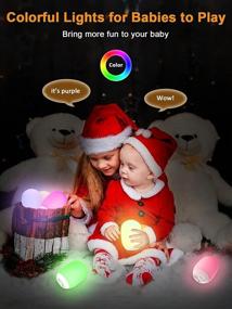 img 3 attached to 🔌 Stable Charging Pad Night Light for Kids - AIRFACE Nursery Light with Easy Touch Control, Dimmable Warm Light and RGB Colors Changing, Timer and Safety Features - Up to 150H of Illumination