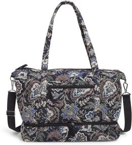 img 4 attached to Vera Bradley Deluxe Travel Blooms Recycled Women's Handbags & Wallets