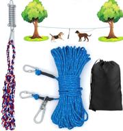 dog tie out cable camping dogs for training & behavior aids logo