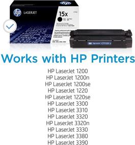 img 3 attached to 🖨️ HP 15X C7115X Black High Yield Toner Cartridge - Enhanced Performance for Exceptional Prints