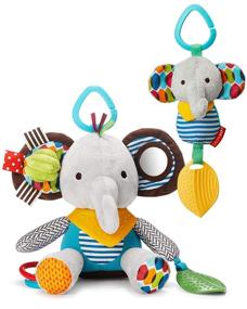 img 4 attached to SEO Optimized Skip Hop Teething Activity Multi-Sensory Toys for Babies & Toddlers with Rattles & Plush Rings