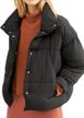 womens puffer jacket lightweight outwear women's clothing in coats, jackets & vests logo