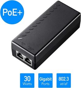 img 3 attached to Cudy 30W Gigabit PoE+ Injector Adapter, Compliant with IEEE 802.3at and IEEE 802.3af, Up to 100 Meters (328 Feet), 10/100/1000Mbps RJ-45, Plug and Play, POE150