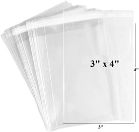 img 1 attached to 500Ct Adhesive Treat Bags Clear