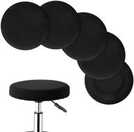 🪑 magicfour bar stool covers, 5 pack round chair cover elastic seat covers for 11-13" upholstered chairs - washable & suitable logo