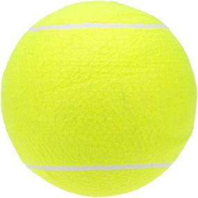 img 3 attached to 🎾 Lixada 9.5" Oversize Giant Tennis Ball: Fun for Children, Adults, and Pets (Shipped Deflated)