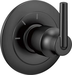 img 4 attached to 🚿 Delta Faucet Trinsic 3-Setting Shower Handle Diverter Trim Kit in Matte Black for Delta Shower Systems, T11859-BL (Valve Excluded)