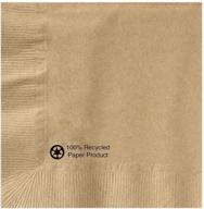 🍻 hoffmaster kraft beverage napkin, 1 ply, 1/4 fold, 10x10, natural - packs of 1000: high-quality drink napkins for efficient service logo