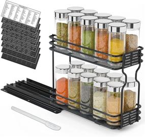 img 4 attached to Pull Out 🌶️ Spice Rack Organizer - SpaceAid