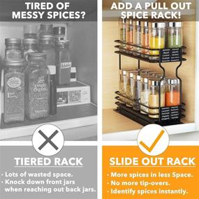 img 2 attached to Pull Out 🌶️ Spice Rack Organizer - SpaceAid