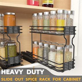 img 3 attached to Pull Out 🌶️ Spice Rack Organizer - SpaceAid