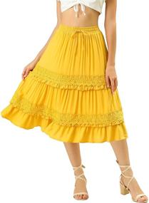 img 4 attached to Allegra Womens Ruffle Tiered Summer
