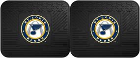 img 4 attached to 🏒 Fanmats 12416 NHL St Louis Blues Rear Second Row Vinyl Heavy Duty Utility Mat: Pack of 2 - A Perfect Addition for St. Louis Blues Fans!