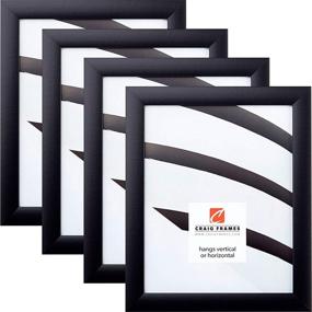 img 4 attached to 🖼️ Craig Frames 1WB3BK 8 x 10 Inch Picture Frame Set - Sleek Black Finish, Pack of 4"