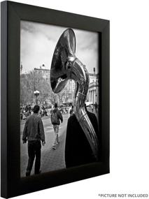 img 1 attached to 🖼️ Craig Frames 1WB3BK 8 x 10 Inch Picture Frame Set - Sleek Black Finish, Pack of 4"