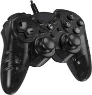 🎮 pc ps3 game controller, wired controller for windows 7/8/8.1/10 laptop, tv box, playstation 3 - usb steam gamepad joystick joypad with dual vibration feedback and turbo trigger logo