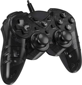 img 4 attached to 🎮 PC PS3 Game Controller, Wired Controller for Windows 7/8/8.1/10 Laptop, TV Box, Playstation 3 - USB Steam Gamepad Joystick Joypad with Dual Vibration Feedback and Turbo Trigger