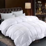 🛏️ balichun reversible down alternative comforter california king white duvet insert - all season quality winter warm soft comforter with corner tabs (white, california king, 96"x104") logo