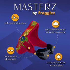 img 3 attached to 👓 Masterz by Frogglez: Anti Fog Mirrored Swim Goggles for Adults & Teens - Enhanced Vision for Optimal Performance