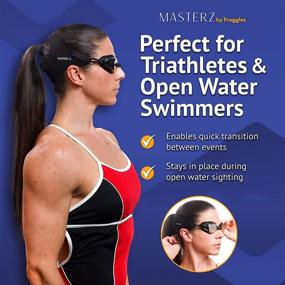 img 1 attached to 👓 Masterz by Frogglez: Anti Fog Mirrored Swim Goggles for Adults & Teens - Enhanced Vision for Optimal Performance