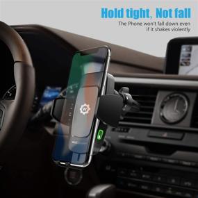 img 2 attached to 🚗 WizGear Telescopic Arm Air Vent Wireless Car Charging Mount - Qi 10W 7.5W 5W Fast Charging Smartphone Holder for iPhone Xs Max XR 8 Samsung S10 S9 (New Full Automatic Arms)