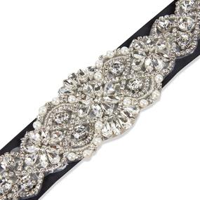 img 1 attached to Sisjuly Rhinestones Beaded Wedding Evening Women's Accessories