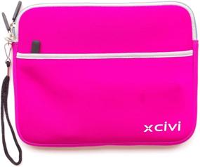 img 3 attached to 🎨 Xcivi Pink Neoprene Protective Carry Case for Boogie Board Magic Sketch Kit