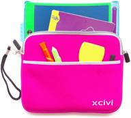 🎨 xcivi pink neoprene protective carry case for boogie board magic sketch kit logo