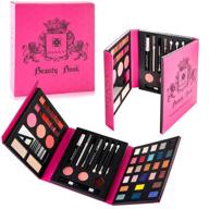 💄 shany beauty book makeup kit - ultimate travel makeup set - 35 color eye shadow, brow, blush, powder palette,10 lip shades, eyeliner & mirror - holiday makeup gift set logo