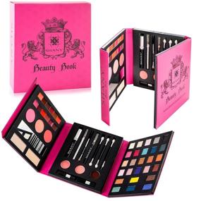 img 4 attached to 💄 SHANY Beauty Book Makeup Kit - Ultimate Travel Makeup Set - 35 Color Eye shadow, Brow, Blush, Powder Palette,10 Lip Shades, Eyeliner & Mirror - Holiday Makeup Gift Set