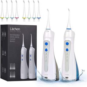 img 4 attached to 🚿 Lächen Water Flosser Set - Cordless Teeth Cleaning Device, 3 Modes Dental Oral Irrigator for Home and Travel, Rechargeable and Waterproof, Includes 10 Jet Tips for Braces Care