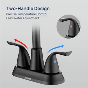 img 2 attached to 🚰 Lead-Free Lonheo 2-Handle Centerset Bathroom Faucet