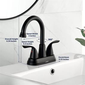 img 1 attached to 🚰 Lead-Free Lonheo 2-Handle Centerset Bathroom Faucet