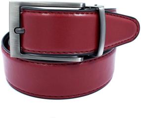 img 4 attached to Stylish Reversible Belt: 35mm Royal Blue Men's Accessory