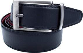 img 1 attached to Stylish Reversible Belt: 35mm Royal Blue Men's Accessory