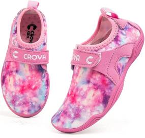 img 4 attached to CROVA Little Barefoot 👣 Non-Slip Shoes for Toddler Girls